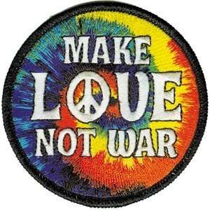     Make Love Not War   3 Sew / Iron On Patch Arts, Crafts & Sewing