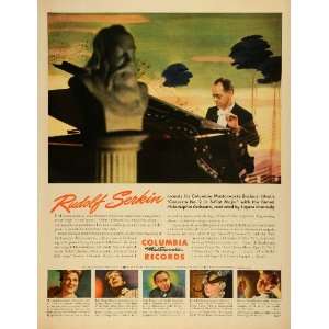   Masterworks Records Rudolf Serkin   Original Print Ad