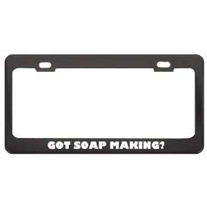 Got Soap Making? Hobby Hobbies Black Metal License Plate Frame Holder 