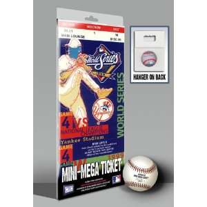  1999 World Series Mini Mega Ticket   New York Yankees 