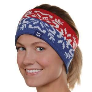   Ladies Red Navy Blue Two Tone Snowflake Headband: Sports & Outdoors