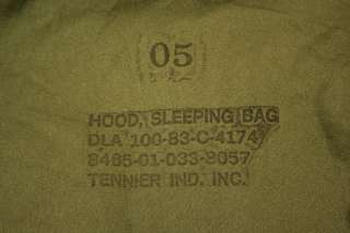 USGI MILITARY OD Green Sleeping Bag Hood Balaclava NEW  