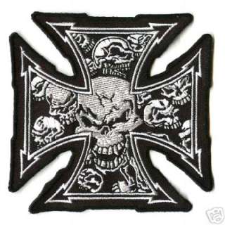 very nice MALTESE CROSS (with fine detailed embroidered 13 skulls 