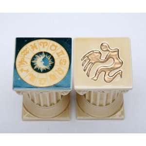  Greek Style Zodiac Salt And Pepper Shaker Set With 
