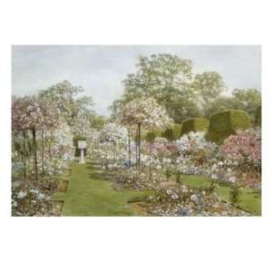  The Rose Garden, Clandon Park, Surrey, England Giclee 