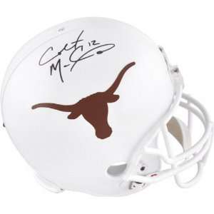 Colt McCoy Autographed Helmet  Details: Texas Longhorns 