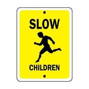 Slow (running) Children,eg,blk/ylw,18x24   BRADY  