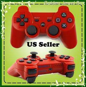 NEW DUALSHOCK3 SONY PS3 Wireless SixAxis Bluetooth Controller RED 