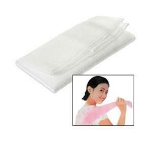   Salux Nylon Japanese Beauty Skin Bath Wash Cloth/Towel   White Beauty