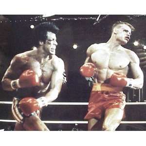  Sylvester Stallone 16x20 Rocky vs. Drago Sports 