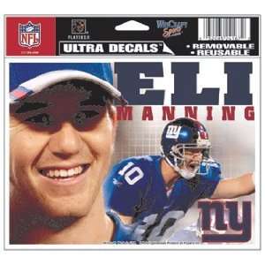  NFL Eli Manning Static Cling Decal: Sports & Outdoors