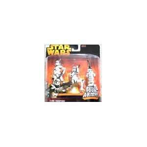  Star Wars Clone Troopers   White: Toys & Games