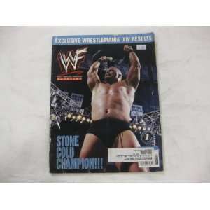  WWF World Wrestling Federation Magazine Stone Cold On 