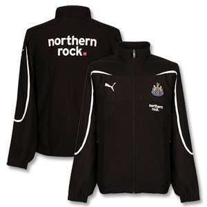  10 11 Newcastle United Woven Jacket   Black Sports 