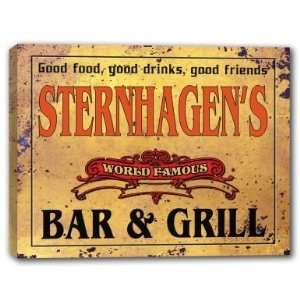  STERNHAGENS Family Name World Famous Bar & Grill 