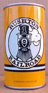 SPIKE DRIVER Beer Can w/ TRAIN, WISCONSIN 1978 Railroad  