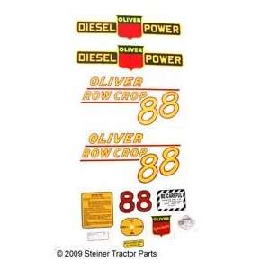  OLIVER 88 Rowcrop DIESEL: MYLAR DECAL SET: Automotive