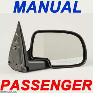 Silverado Sierra Passenger PS RH Side Mirror Manual  