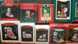 HALLMARK FROSTY FRIENDS 5,7,9 17, 19 23 IN BOXES 16 ORNAMENTS FROM 