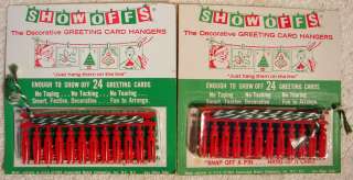 1965 SHOW OFFS Christmas Card Hanger Sets MINT  