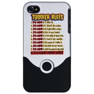    iPhone 4 or 4S Slider Case Silver Toddler Rules: Everything Else