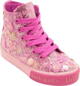 Lelli Kelly Eloise LK9567 Pink Beaded Mid Boots 3 Youth Designer Tie 
