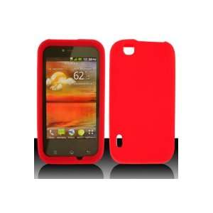  LG Maxx / myTouch Silicone Skin Case   Red (Package 