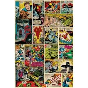  Marvel Comics   Comic Panels Collage (Size 24 x 36 