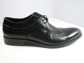 New Mens Real leather shoes Wing Tip Lace Up  
