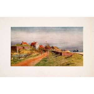  1905 Print William Wyllie Tilbury Fort Shore Thames Essex 