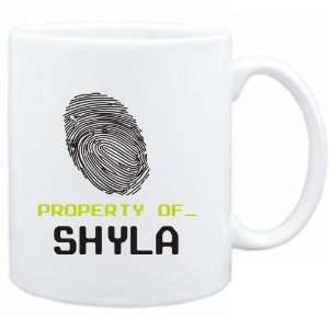  Mug White  Property of _ Shyla   Fingerprint  Female 
