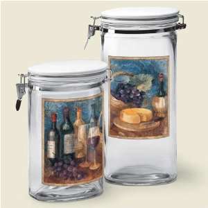  Wine Theme Kitchen Canister Set