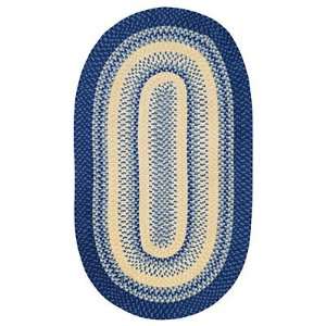  14 x 26 Oval Blue/Yellow by Capel Rugs Cottonside 