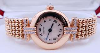 Ladies CARTIER COLISEE 18K Yellow Gold FACTORY Diamond Watch  