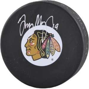  Troy Murray Autographed Puck