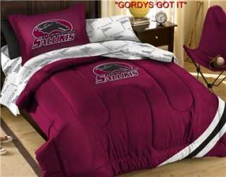 COLLEGE TWIN COMFORTER BED SET *MORE TEAMS* *5 PIECE*  
