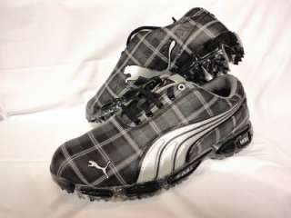 NEW Puma Rickie Fowler Super Cell Fusion Ice G BLACK PLAID Shoes Size 