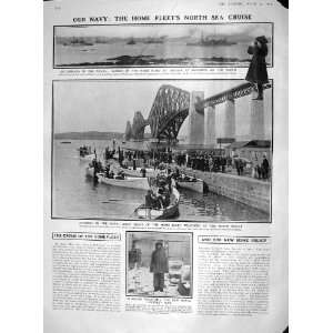  1909 NAVY SHIPS FORTH BRIDGE DALMENY CANADA EMIGRANTS 