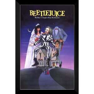  Beetlejuice FRAMED 27x40 Movie Poster: Michael Keaton 