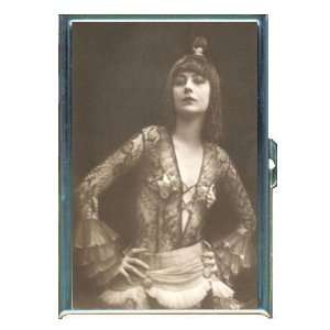 1920s Exotic Sexy Woman, ID Holder, Cigarette Case or Wallet MADE IN 