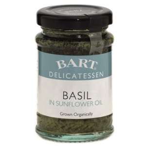 Organic Fresh Basil in Sunflower Oil   3 Grocery & Gourmet Food