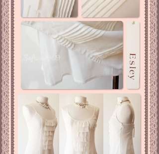 NWT Ivory Esley Pintuck/Ruffle Detail Sheer Dress  