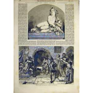   1852 Royal Academy Bacchus Corday Huguenot Arabs Print