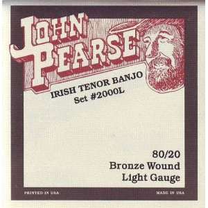 John Pearse Tenor Banjo, .011   .036 Musical Instruments