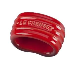 Le Creuset Stoneware Napkin Ring, Cherry