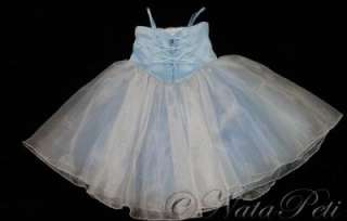 FLOWER GIRL PAGEANT PRINCESS PARTY HOLIDAY DRESS 2628 BLUE SIZE 2 4 
