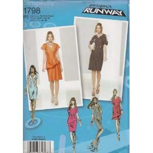  SIMPLICITY MISSES DRESSES PROJECT RUNWAY SEWIN PATTERN 