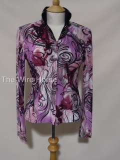 NEW WIRE HORSE LTD. Pink Swirl Rail Shirt #11191 Very Cool  