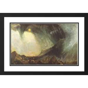  Turner, Joseph Mallord William 40x28 Framed and Double Matted Snow 