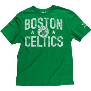  Boston Celtics adidas Washed Crackle Print Retro Green T 